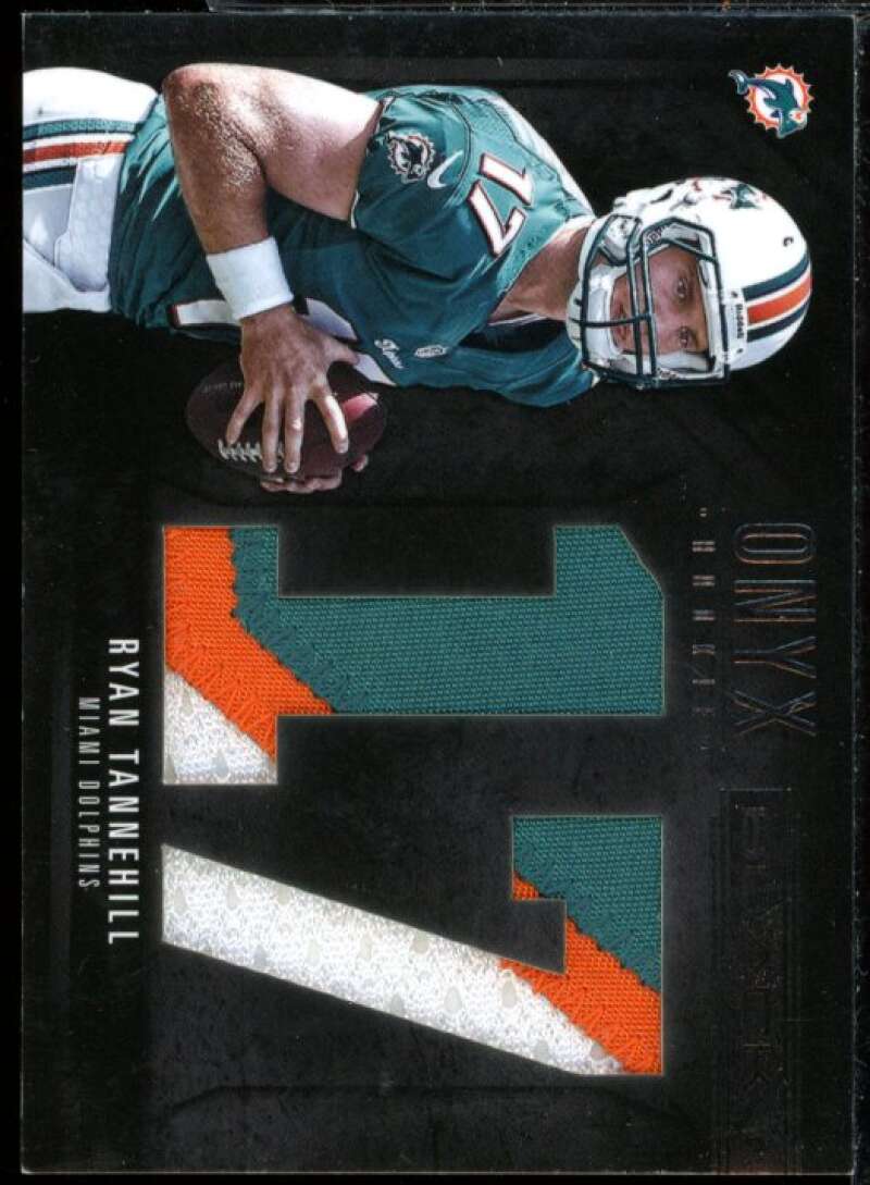 Ryan Tannehill Rookie 2012 Black Onyx Rookie Jumbo Prime Jersey Number #4  Image 1