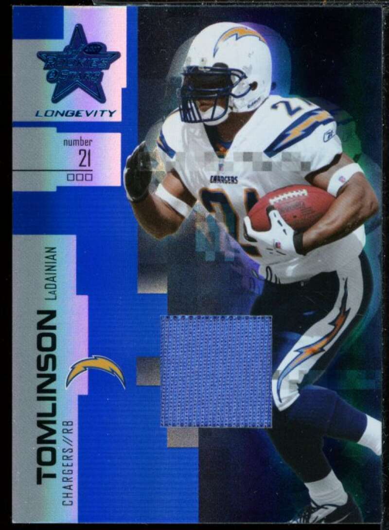 LaDainian Tomlinson 2007 Leaf Rookies and Stars Longevity Material Sapphire #99  Image 1