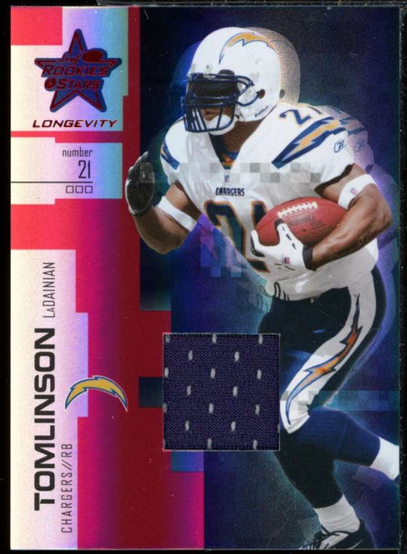 LaDainian Tomlinson 2007 Leaf Rookies and Stars Longevity Materials Ruby #99  Image 1