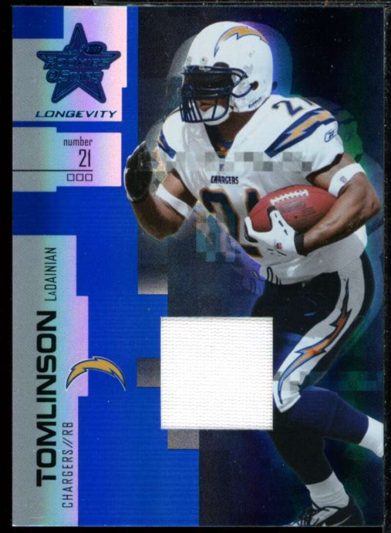 LaDainian Tomlinson 2007 Leaf Rookies and Stars Longevity Jerseys Sapphire #99  Image 1