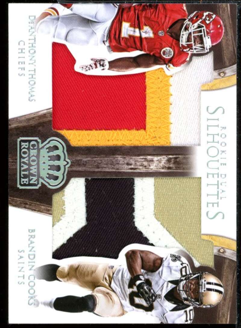 De'Anthony Thomas Brandin Cooks 2014 Crown Royale Dual Rookie Silhouette #DSORE  Image 1