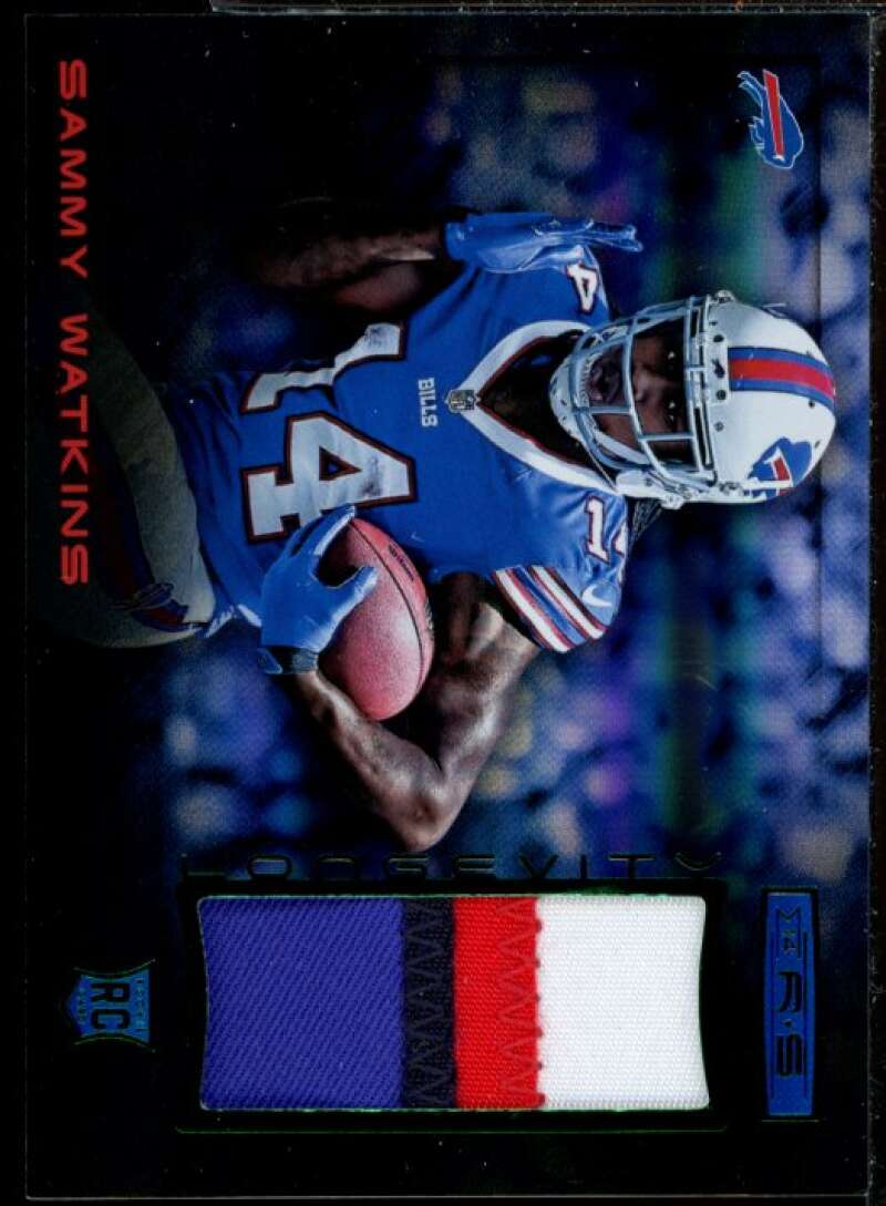 Sammy Watkins Rookie 2014 Rookies and Stars Longevity Material Prime Jersey #35  Image 1