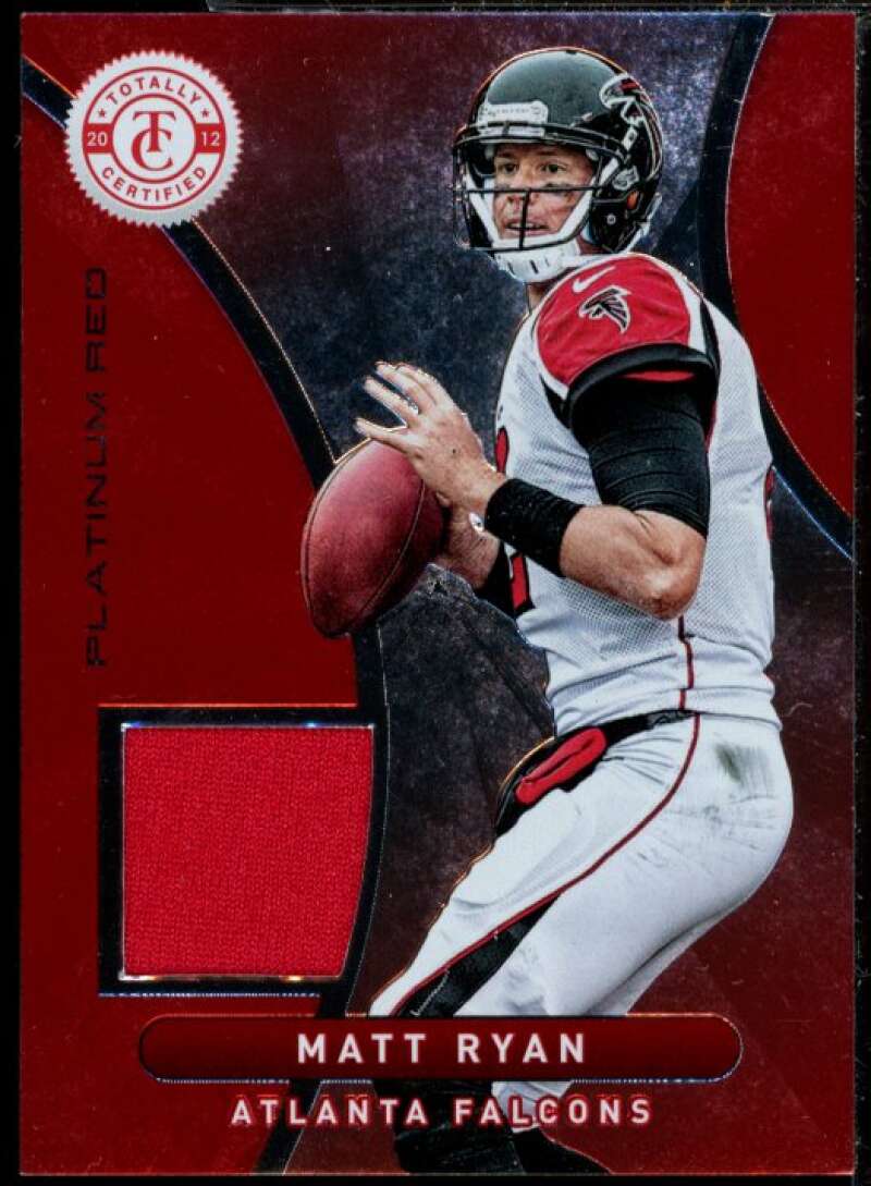 Matt Ryan Card 2012 Panini Totally Certified Platinum Red Jersey Materials #3  Image 1