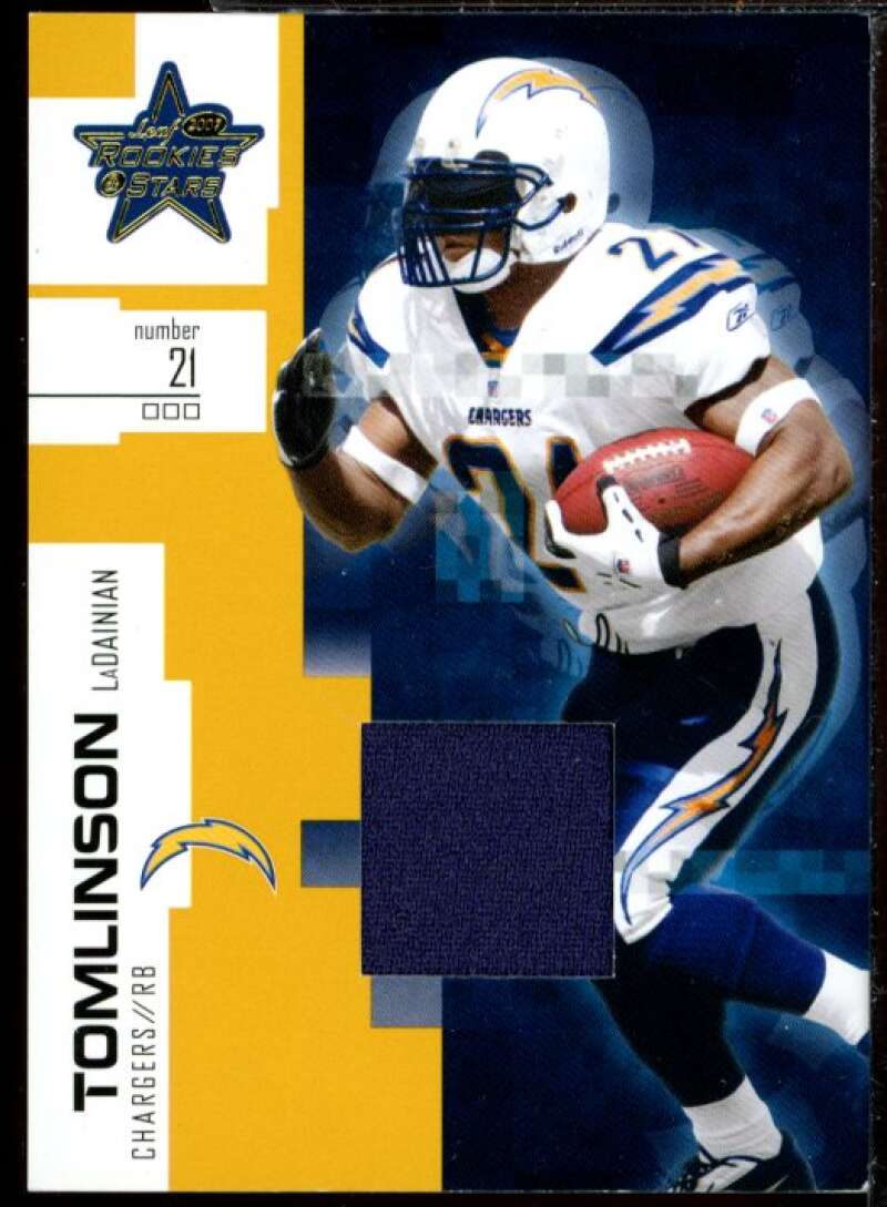 LaDainian Tomlinson 2007 Leaf Rookies and Star Materials Gold Retail Jersey #99  Image 1