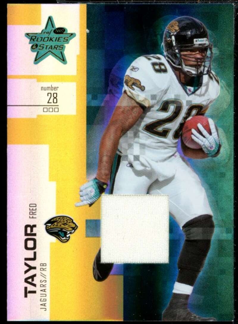 Fred Taylor Jaguars Card 2007 Rookies n Stars Jersey Gold #85  Image 1