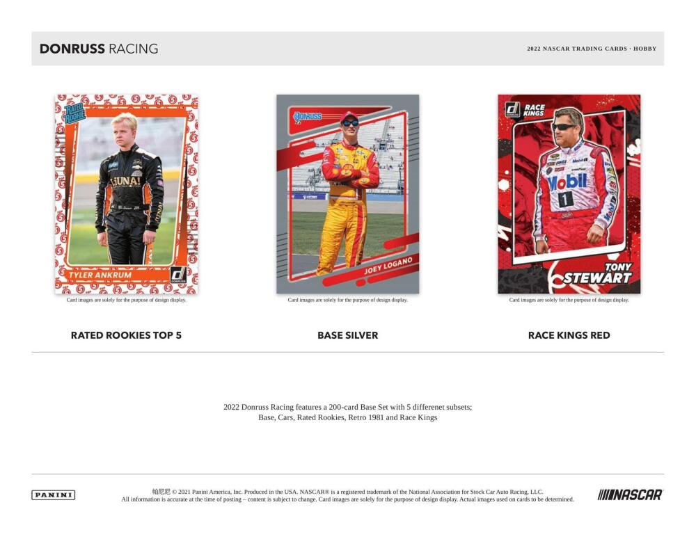 2022 Panini Donruss Racing Hobby Box Image 4