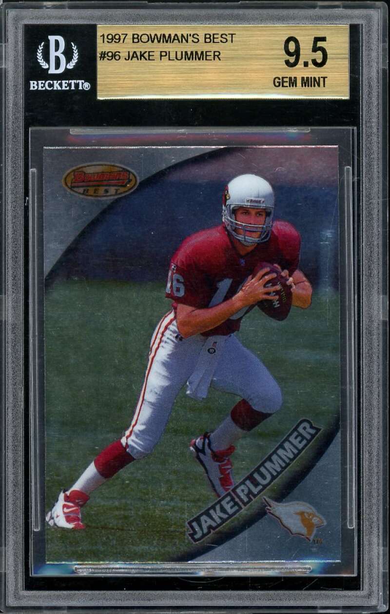 Jake Plummer Rookie Card 1997 Bowman's Best #96 BGS 9.5 (9.5 9.5 9 9.5) Image 1