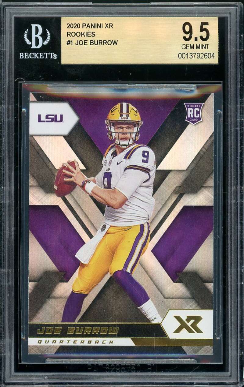 Joe Burrow Rookie Card 2020 Panini XR Rookies #1 BGS 9.5 Image 1