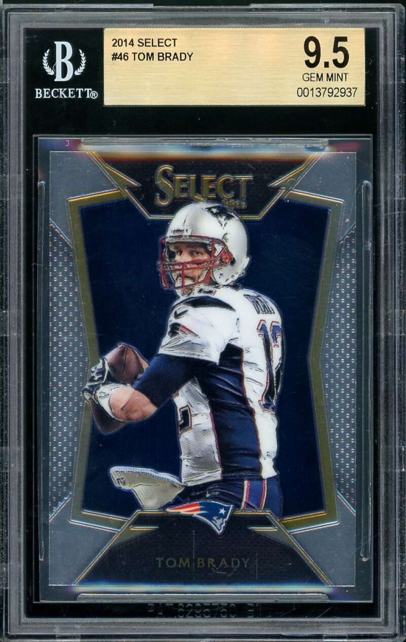 Tom Brady Card 2014 Select #46 (pop 3) BGS 9.5 Image 1