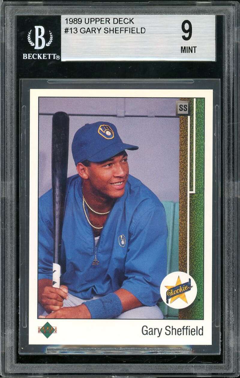 Gary Sheffield Rookie Card 1989 Upper Deck #13 BGS 9 (9.5 9 8.5 9) Image 1