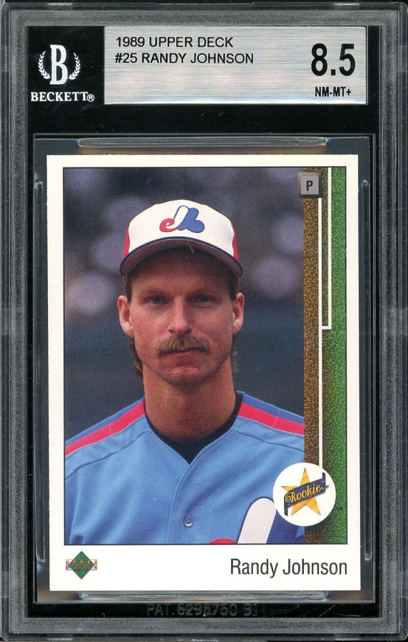 Randy Johnson Rookie Card 1989 Upper Deck #25 BGS 8.5 (8.5 8 8.5 9) Image 1