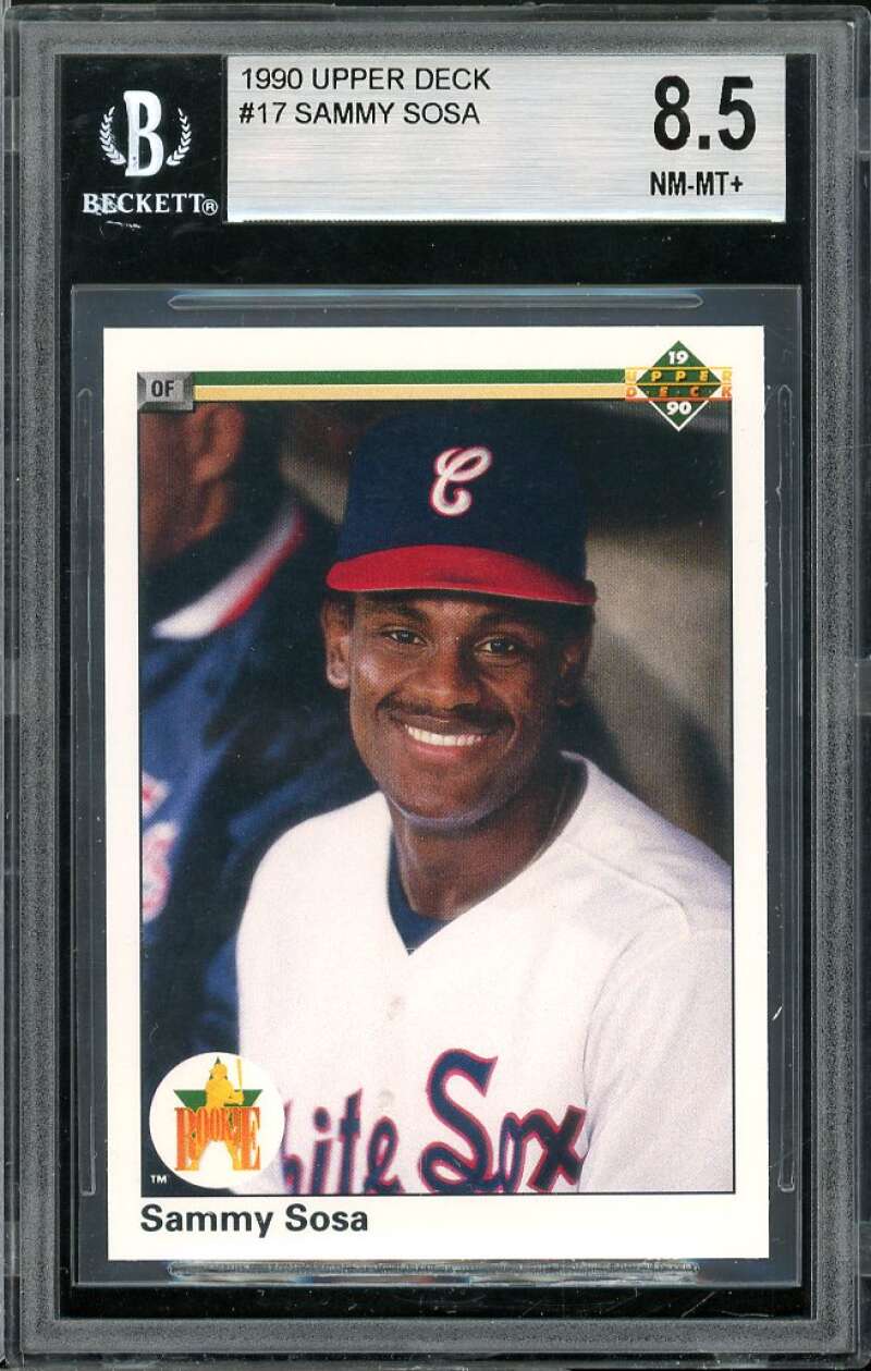 Sammy Sosa Rookie Card 1990 Upper Deck #17 BGS 8.5 (9.5 9 8 9) Image 1