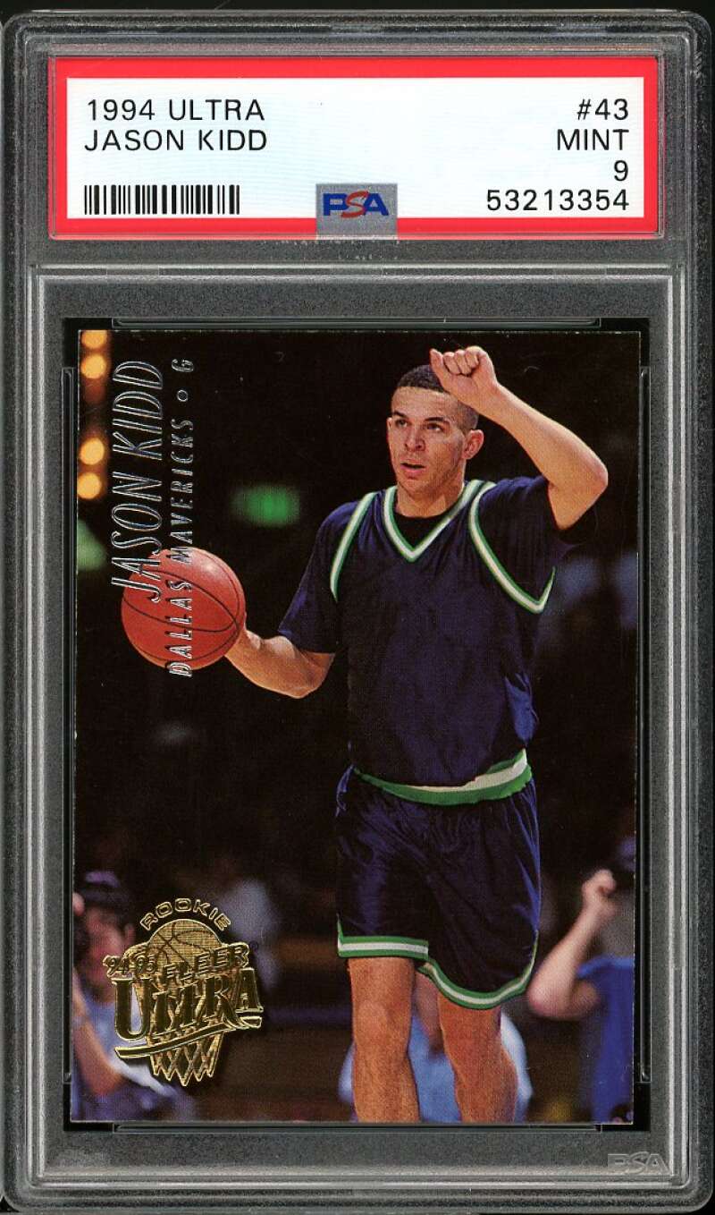 Jason Kidd Rookie Card 1994-95 Ultra #43 PSA 9 Image 1