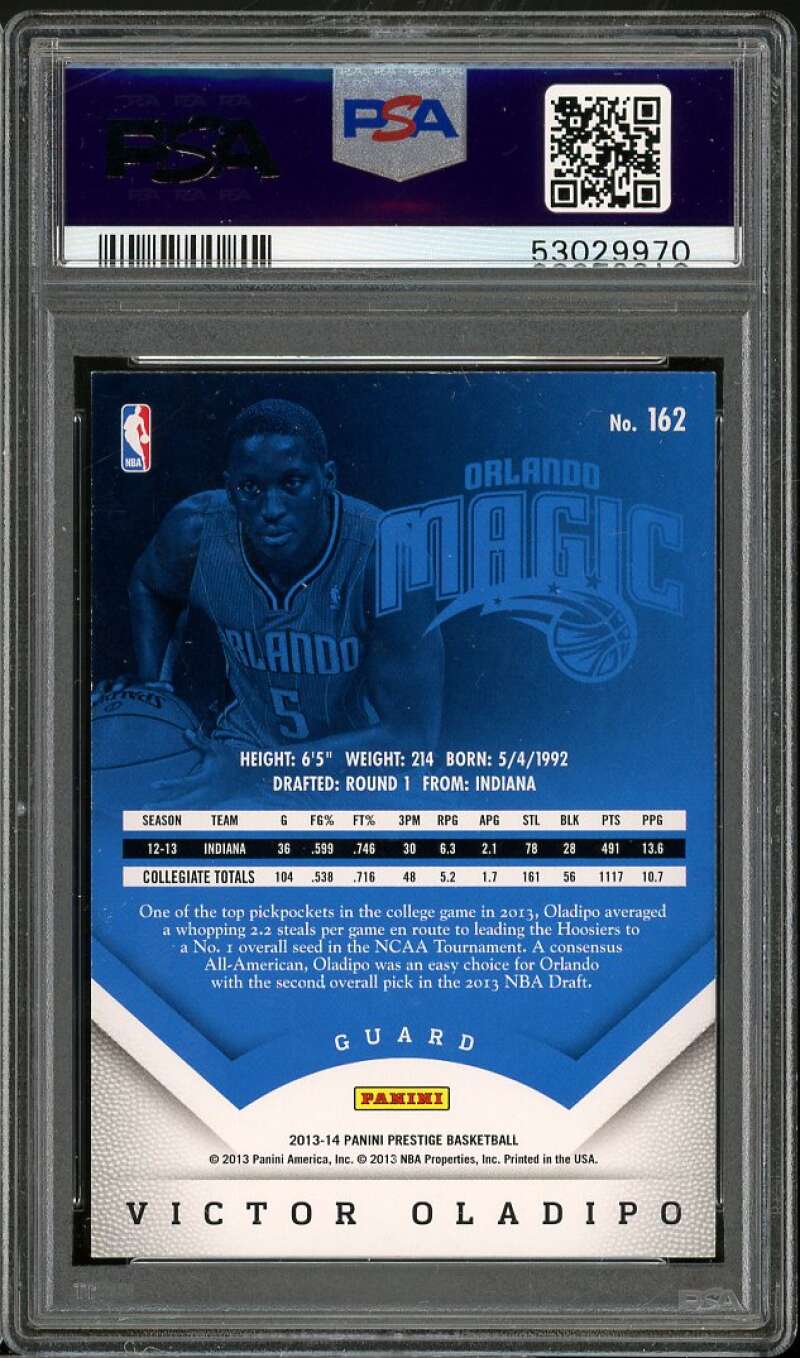 Victor Oladipo Rookie Card 2013-14 Panini Prestige #162 PSA 9 Image 2