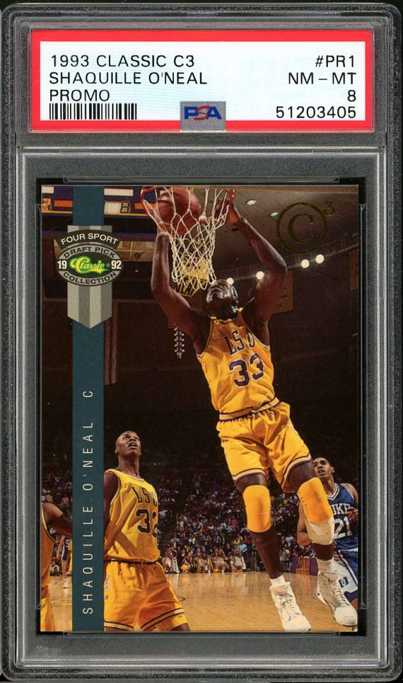 Shaquille O'neal Card 1993 Classic C3 Promo #PR1 PSA 9 Image 1