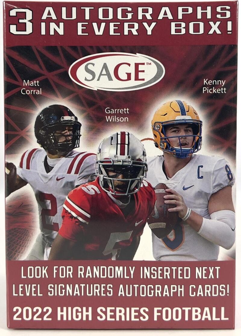 2022 Sage High Series Football Blaster Box Image 1