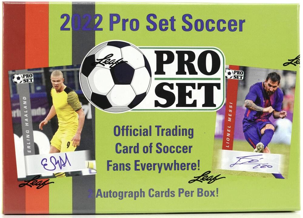 2022 Leaf Pro Set Soccer Hobby Box Image 1