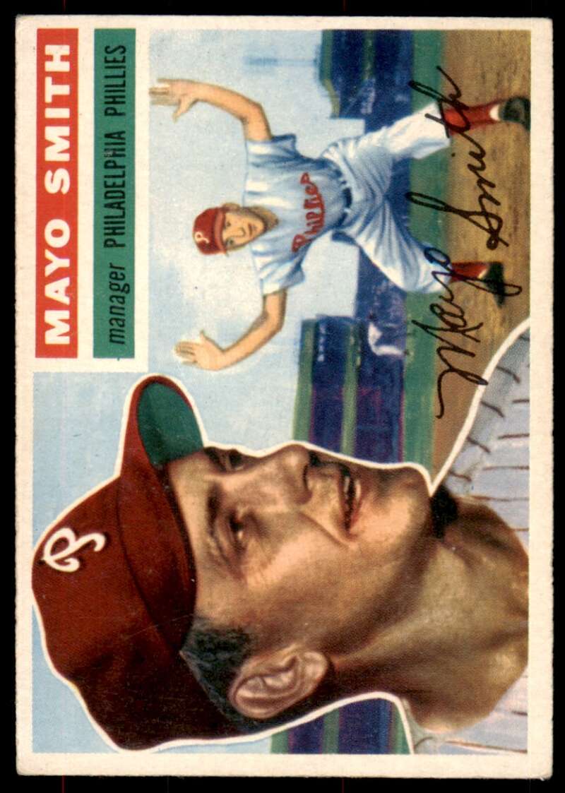 Mayo Smith Card 1956 Topps #60 Image 1