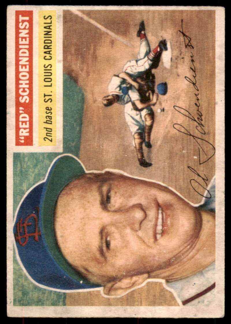 Red Schoendienst Card 1956 Topps #165 Image 1