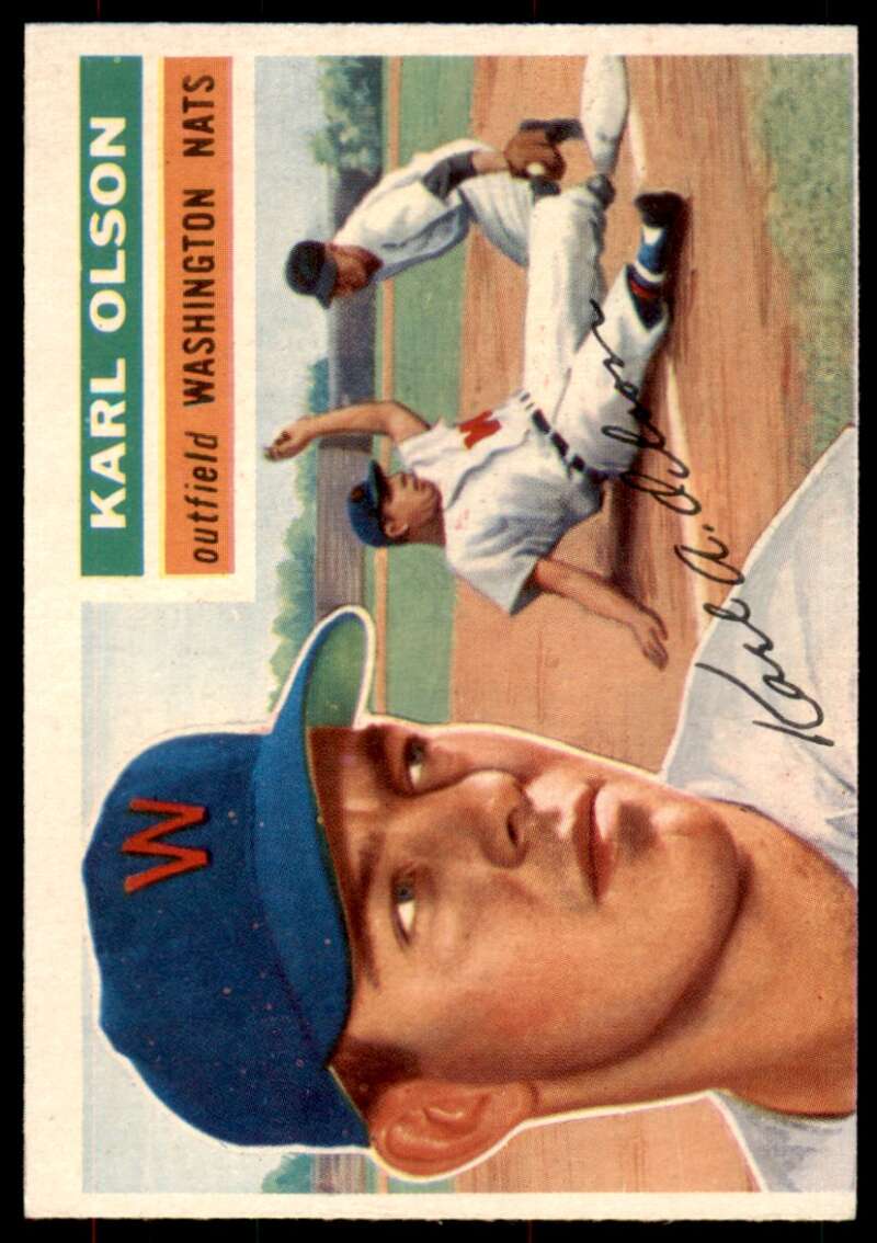 Karl Olson Card 1956 Topps #322 Image 1