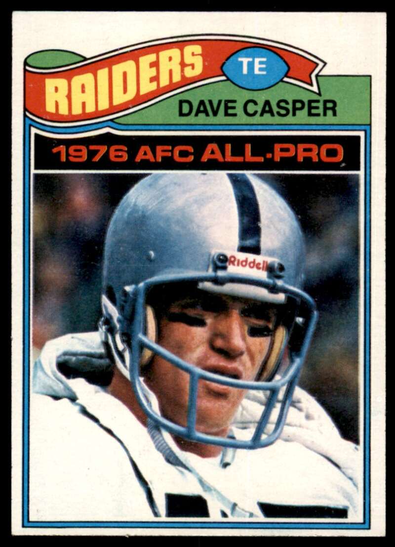 Dave Casper Rookie Card 1977 Topps #380 Image 1