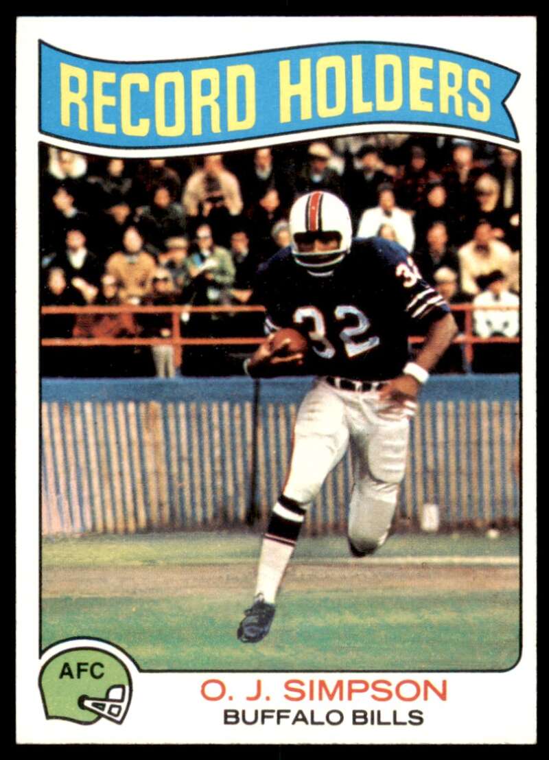 O.J. Simpson Card 1975 Topps #355 Image 1