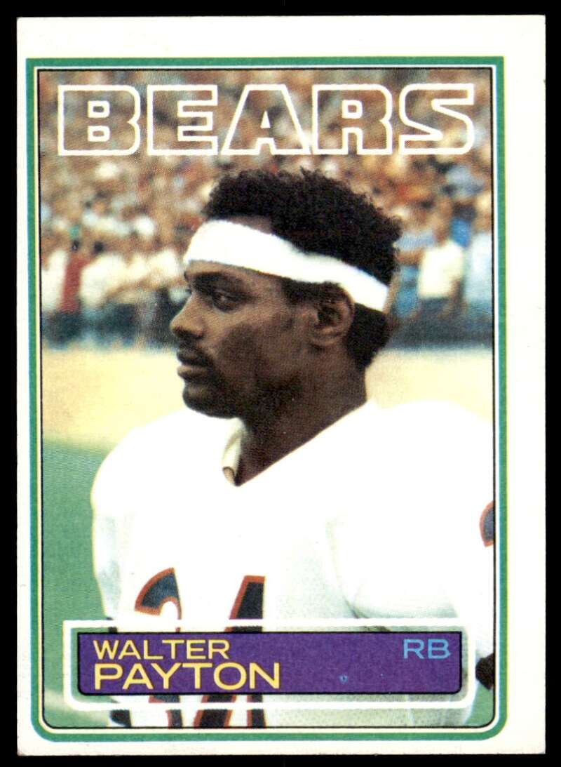 Walter Payton Card 1983 Topps #36 Image 1