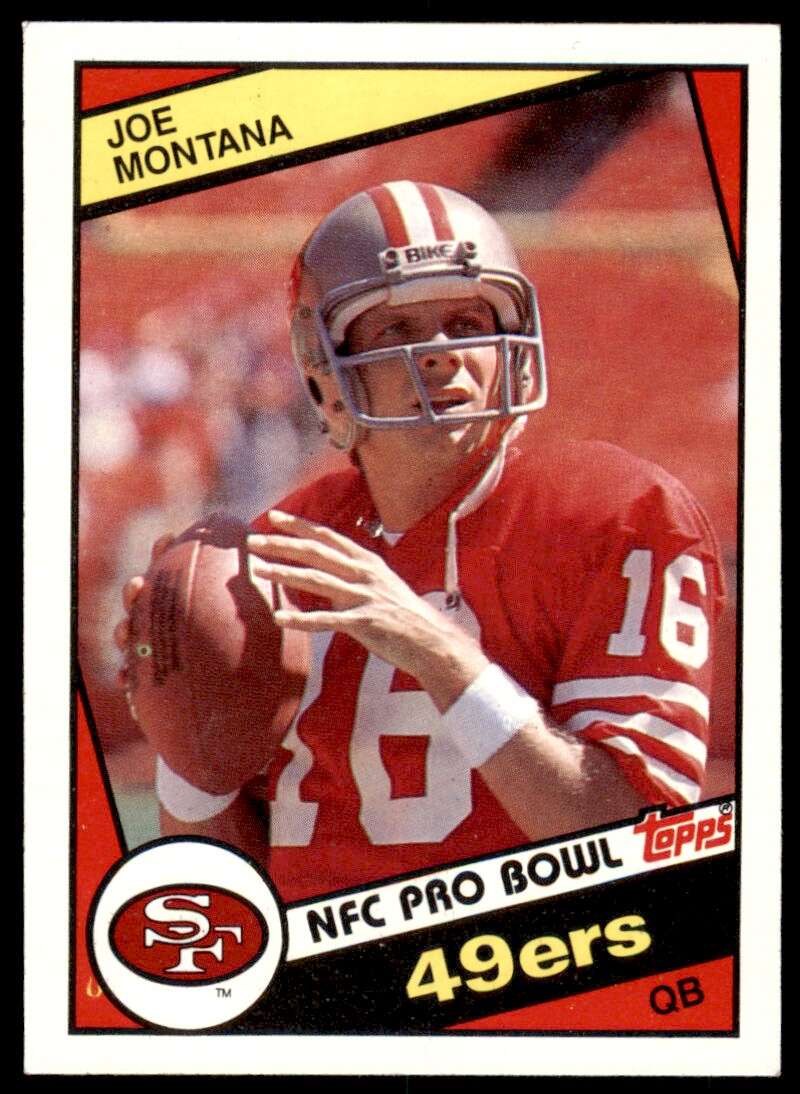 Joe Montana Card 1984 Topps #358 Image 1