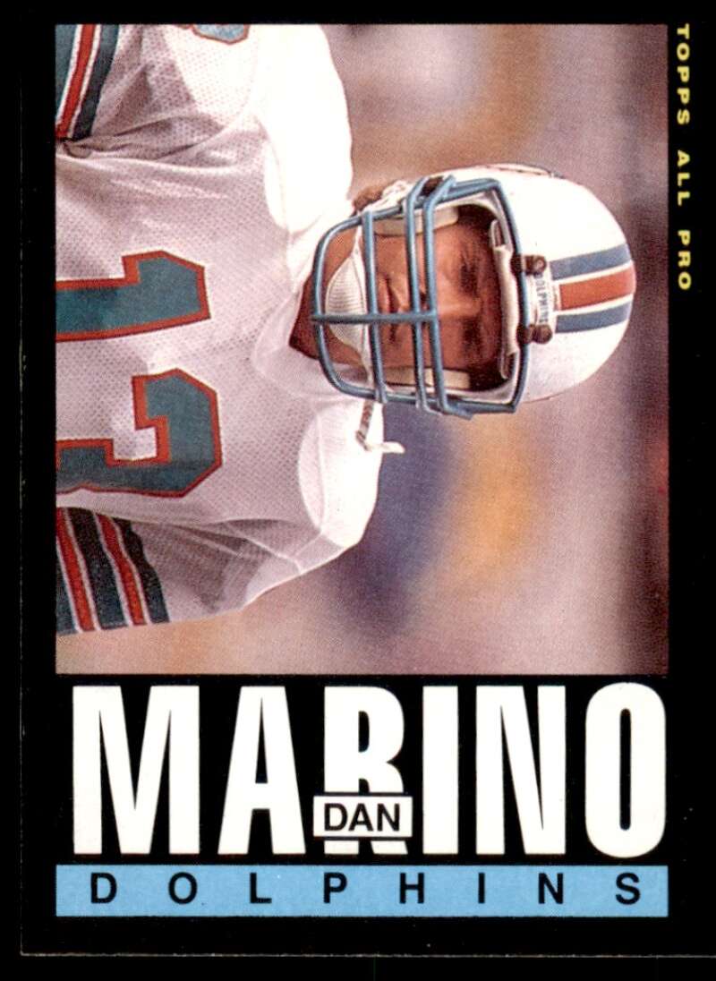 Dan Marino Card 1985 Topps #314 Image 1