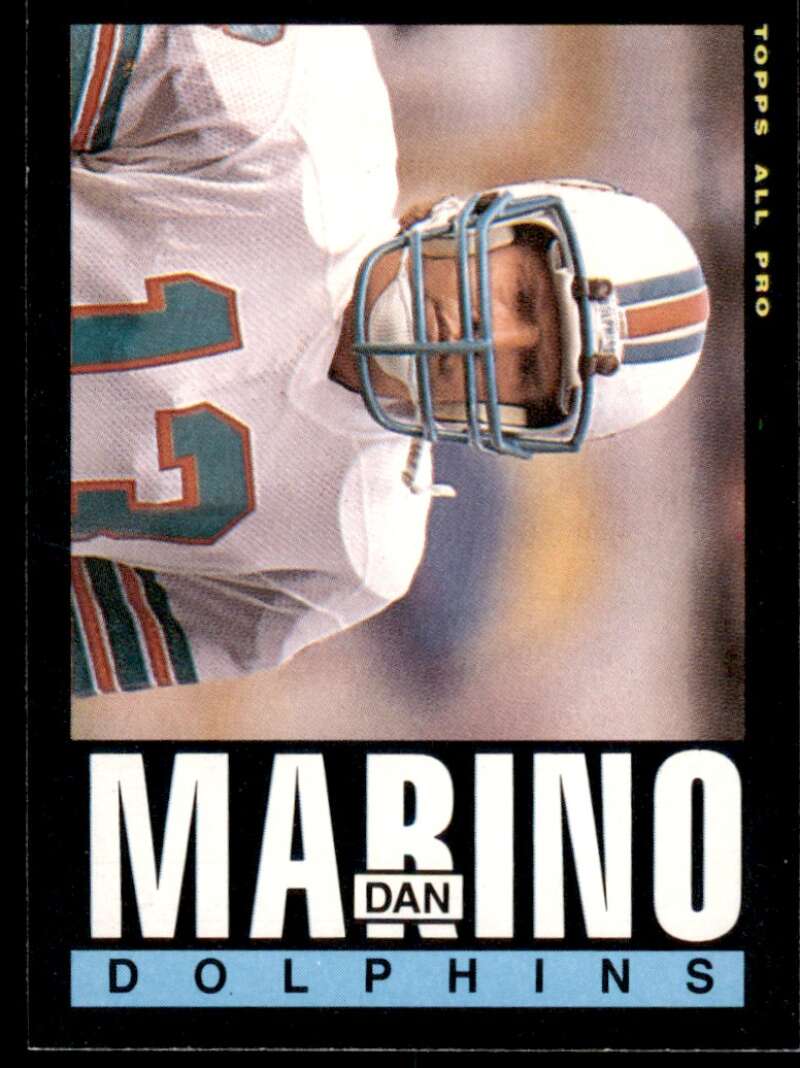 Dan Marino Card 1985 Topps #314 Image 1