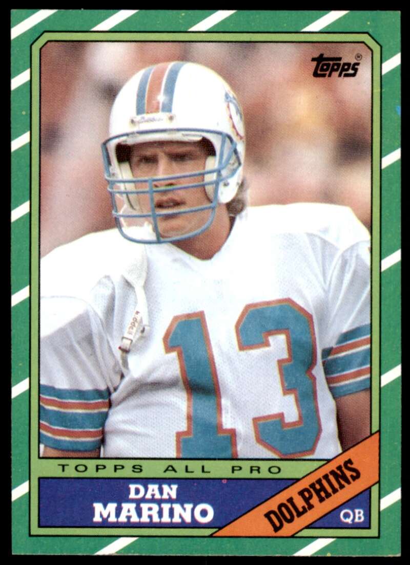 Dan Marino Card 1986 Topps #45 Image 1