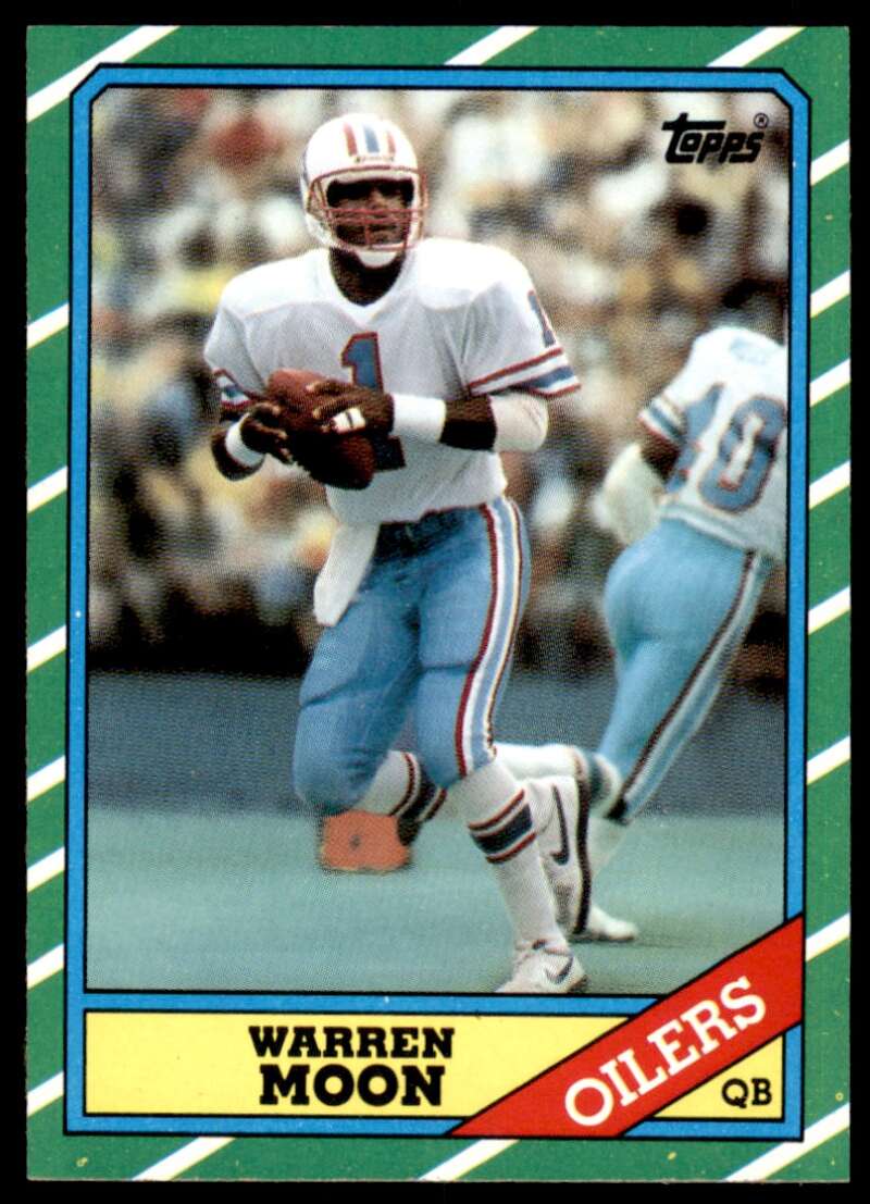 Warren Moon Card 1986 Topps #350 Image 1