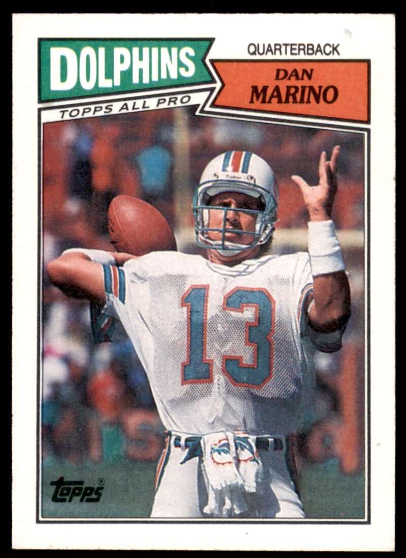 Dan Marino Card 1987 Topps #233 Image 1