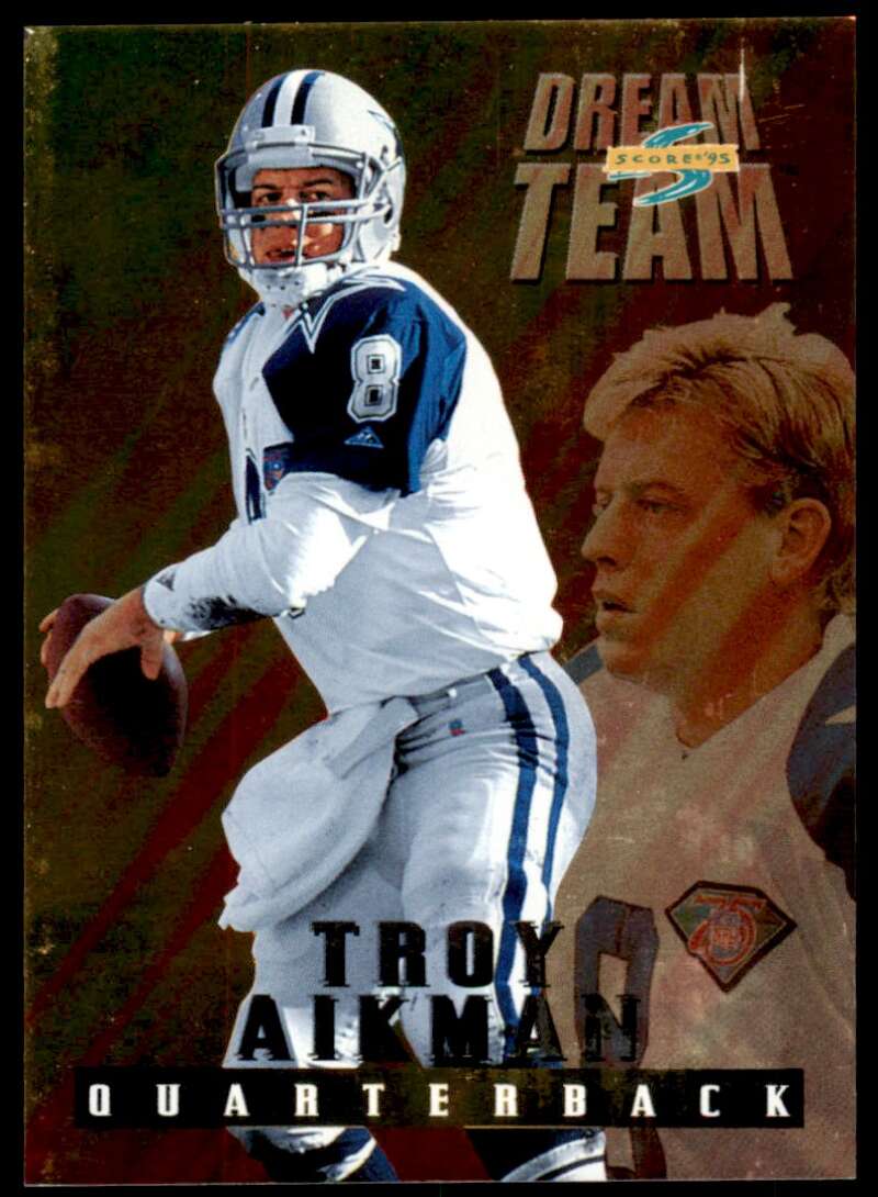 Troy Aikman Card 1995 Score Dream Team #DT2 Image 1