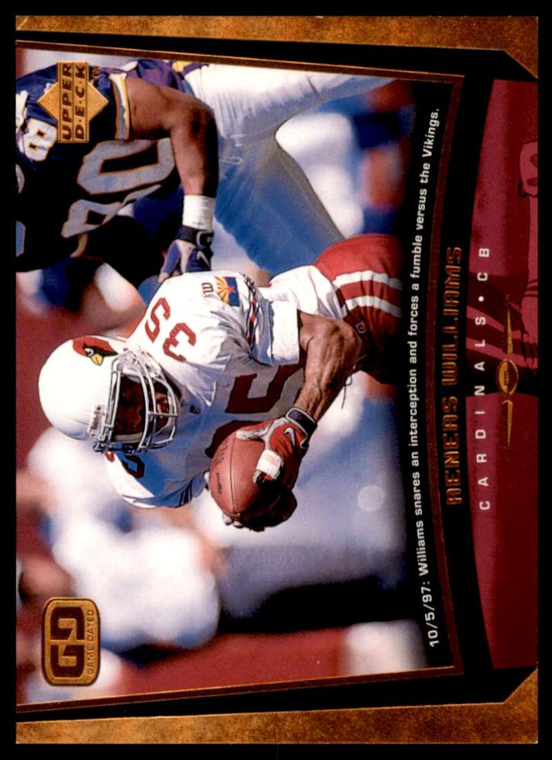 Aeneas Williams Card 1998 Upper Deck Bronze #54 Image 1