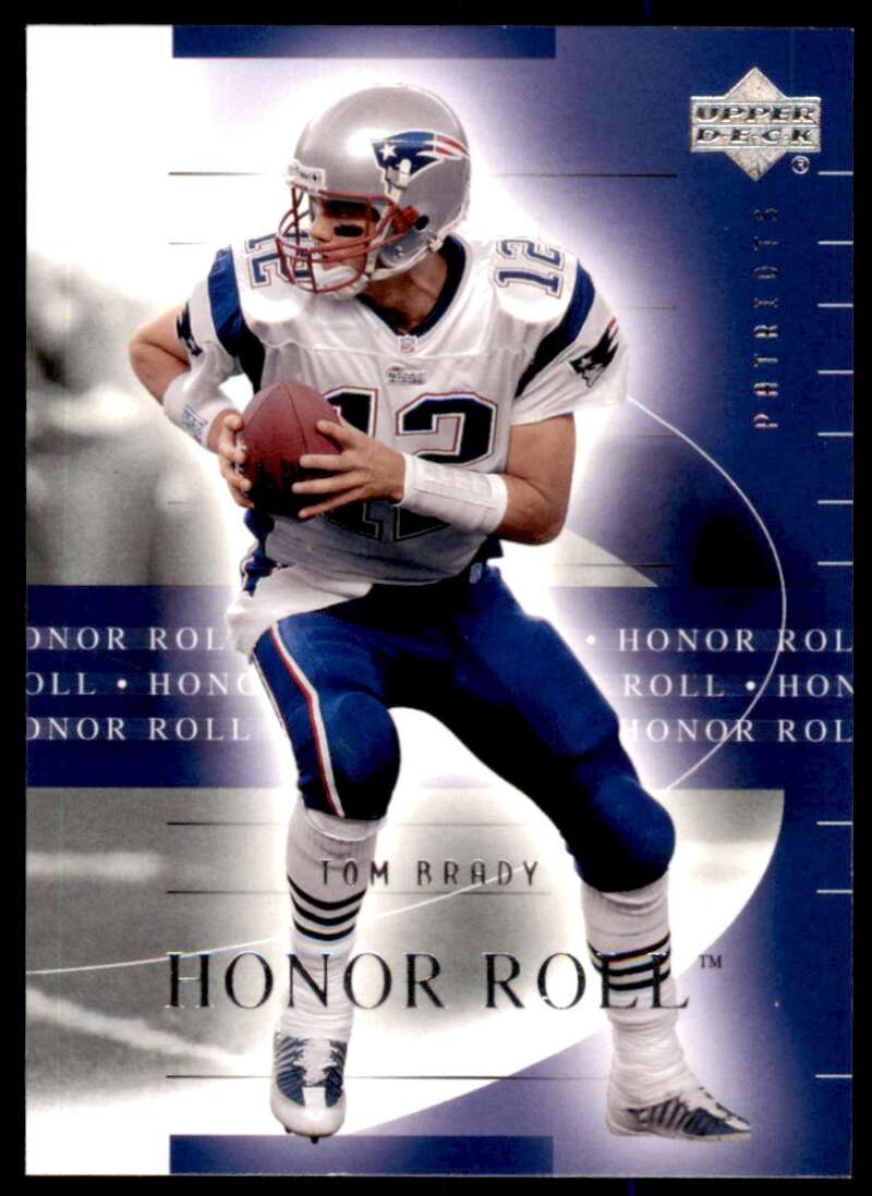 Tom Brady Card 2002 Upper Deck Honor Roll #34 Image 1