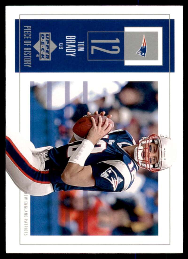 Tom Brady Card 2002 UD Piece of History #58 Image 1