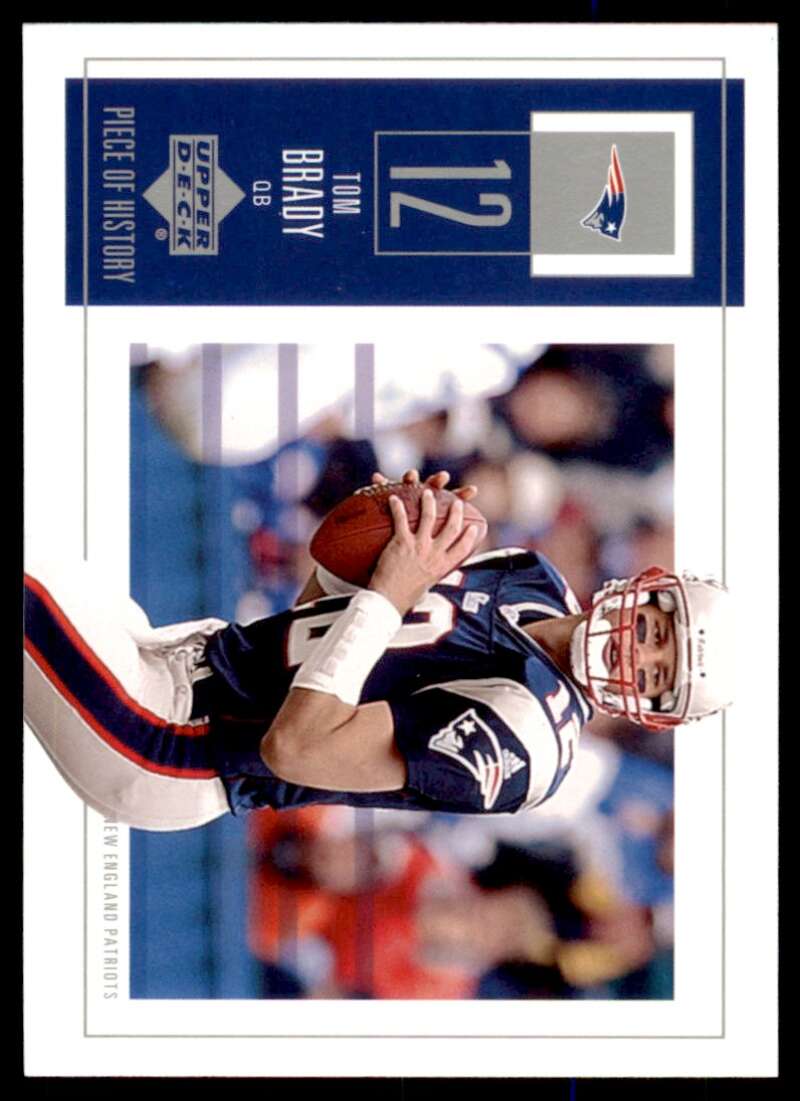 Tom Brady Card 2002 UD Piece of History #58 Image 1