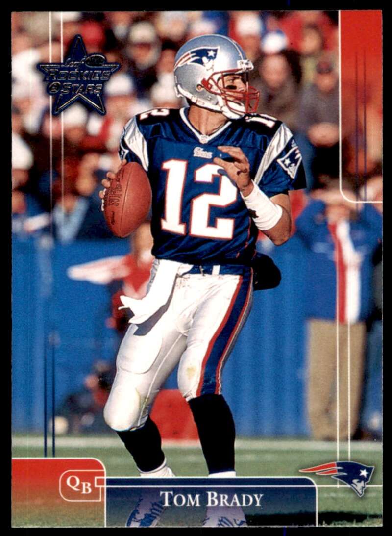 Tom Brady Card 2002 Leaf Rookies &amp; Stars #57 Image 1