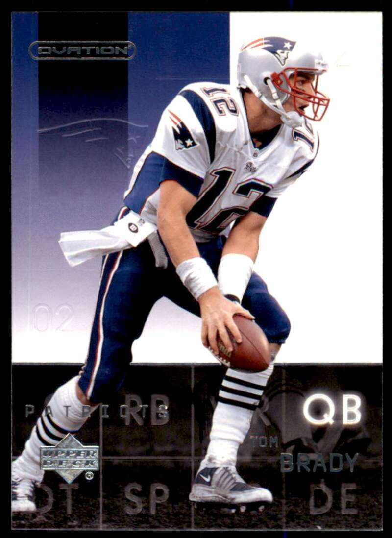 Tom Brady Card 2002 Upper Deck Ovation #51 Image 1