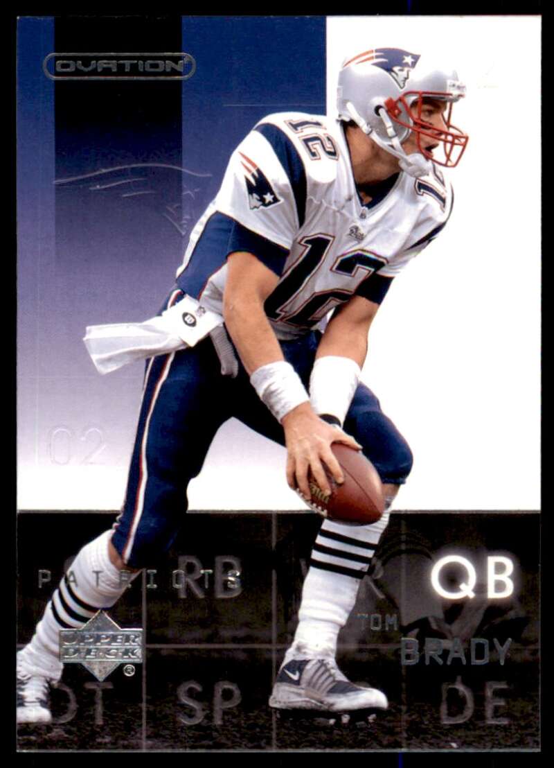 Tom Brady Card 2002 Upper Deck Ovation #51 Image 1