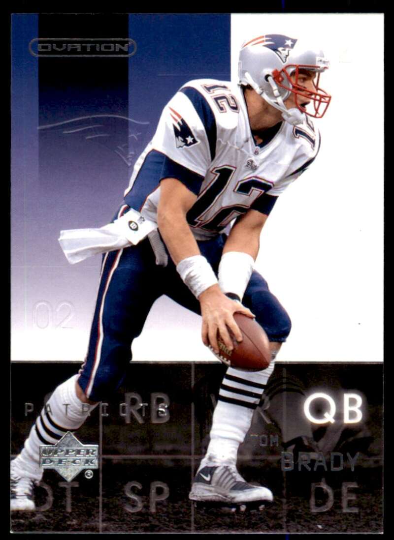 Tom Brady Card 2002 Upper Deck Ovation #51 Image 1