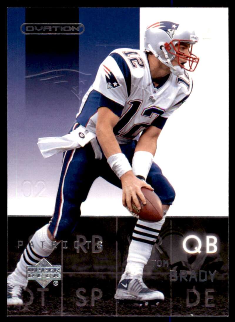 Tom Brady Card 2002 Upper Deck Ovation #51 Image 1