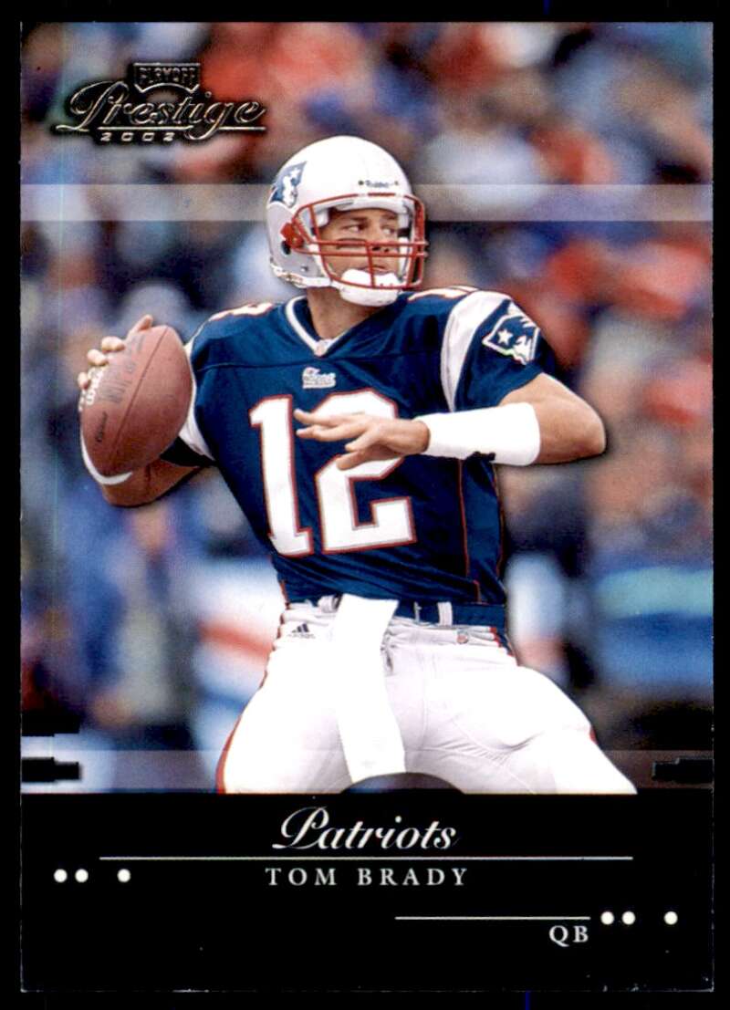 Tom Brady Card 2002 Playoff Prestige #85 Image 1