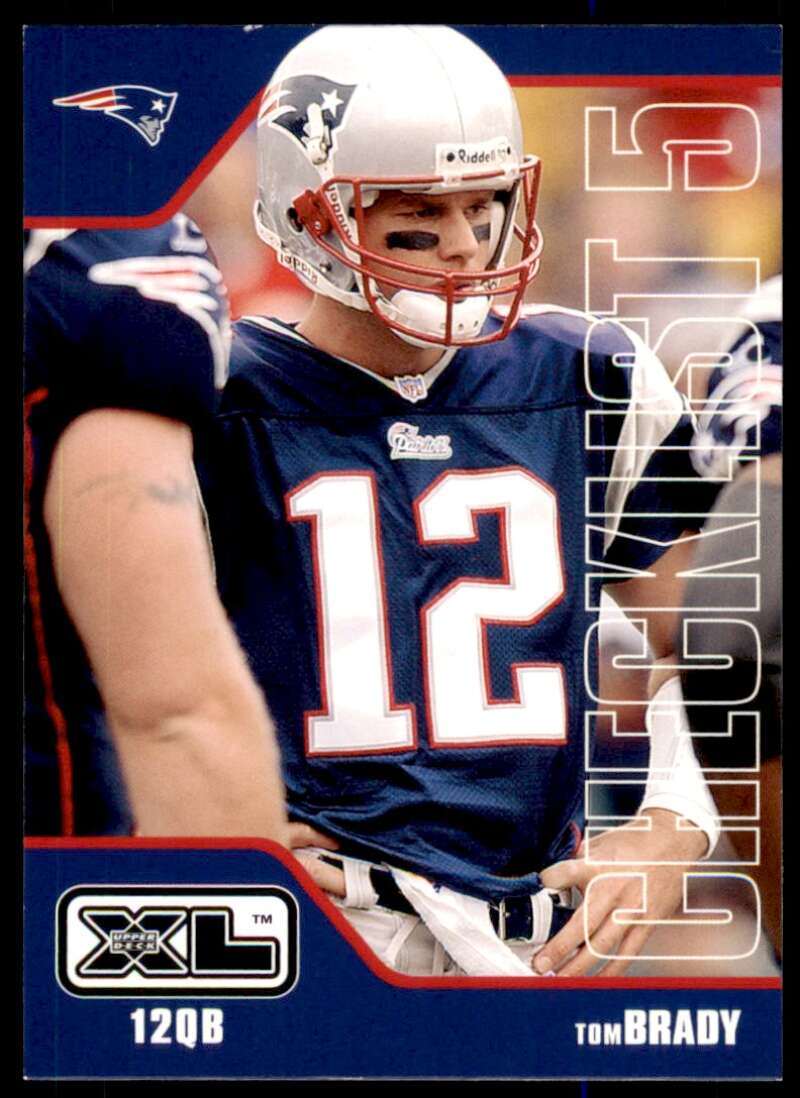 Tom Brady Card 2002 Upper Deck XL #500 Image 1