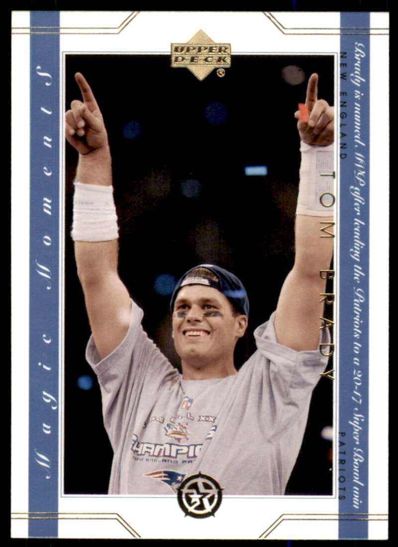 Tom Brady Card 2002 Upper Deck Magic Moments #MM13 Image 1