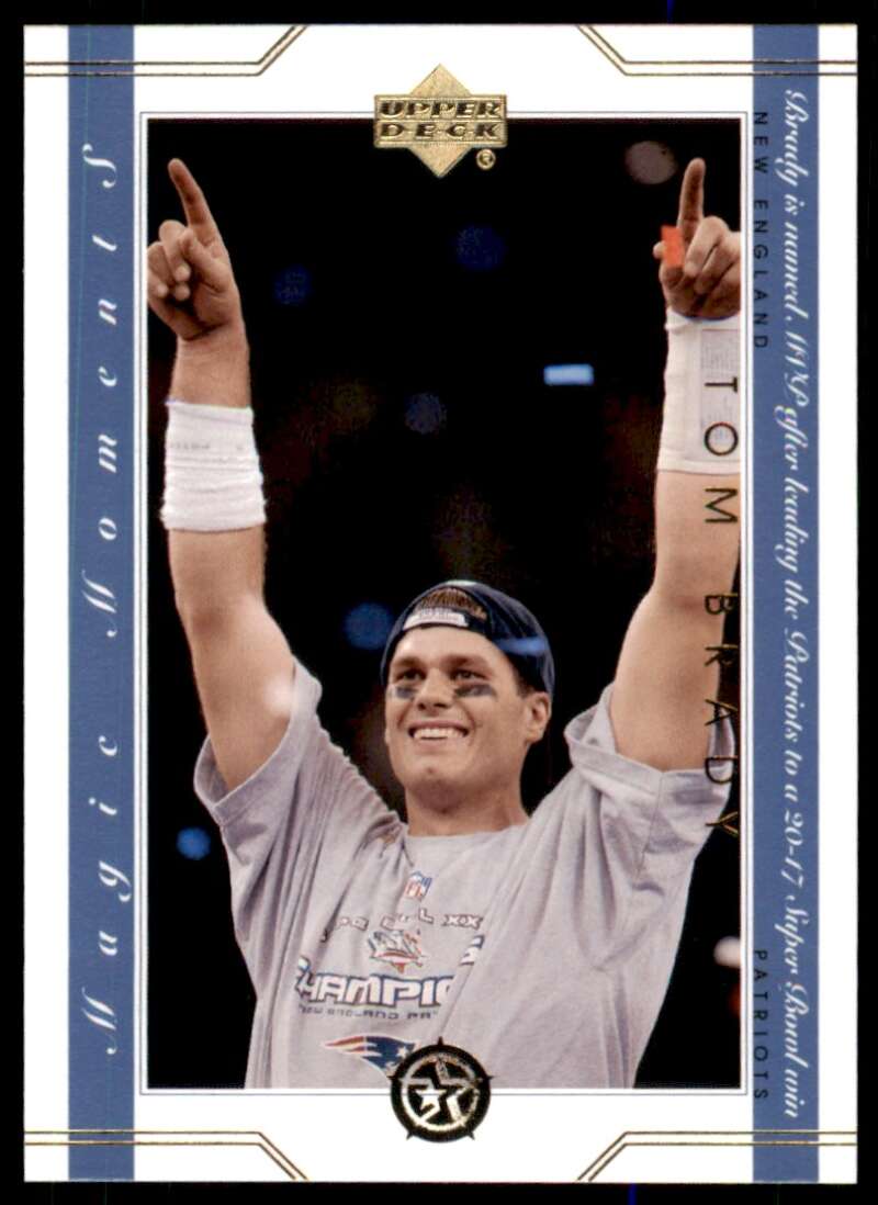 Tom Brady Card 2002 Upper Deck Magic Moments #MM13 Image 1