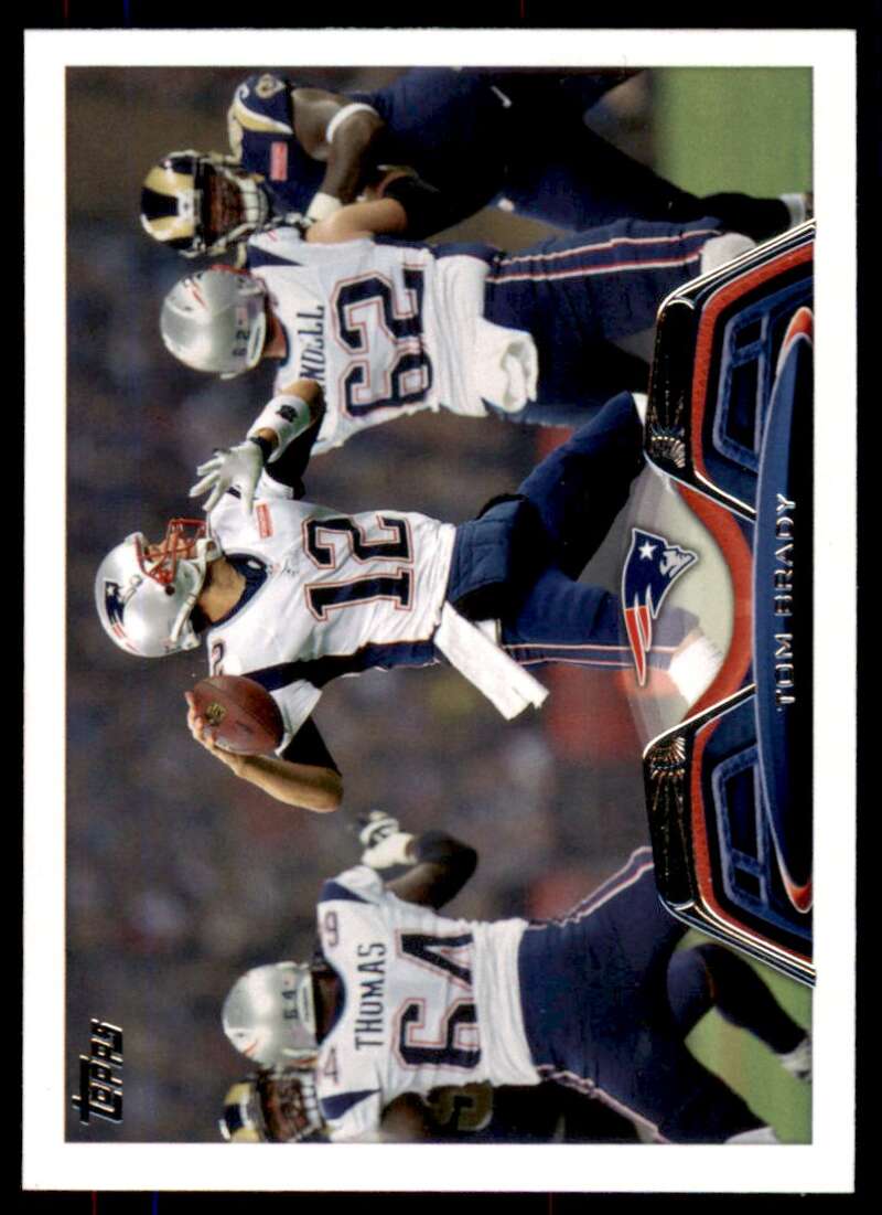 Tom Brady Card 2013 Topps #100 Image 1