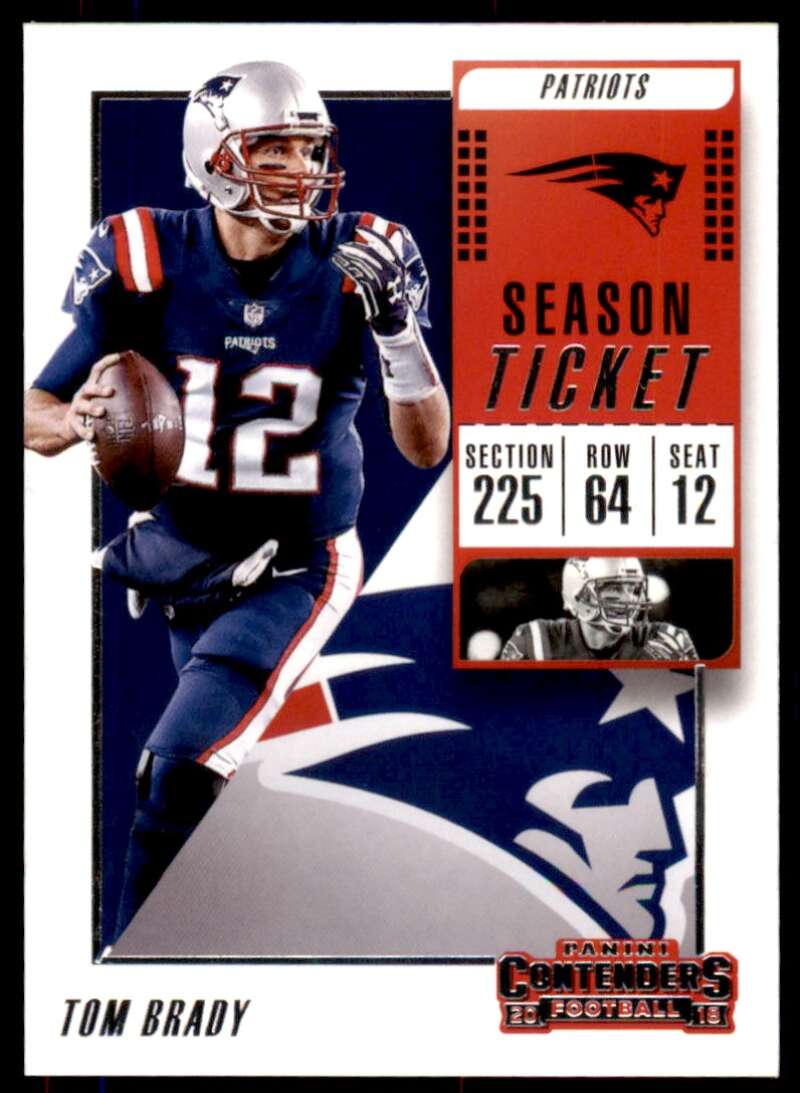 Tom Brady Card 2018 Panini Contenders #36 Image 1