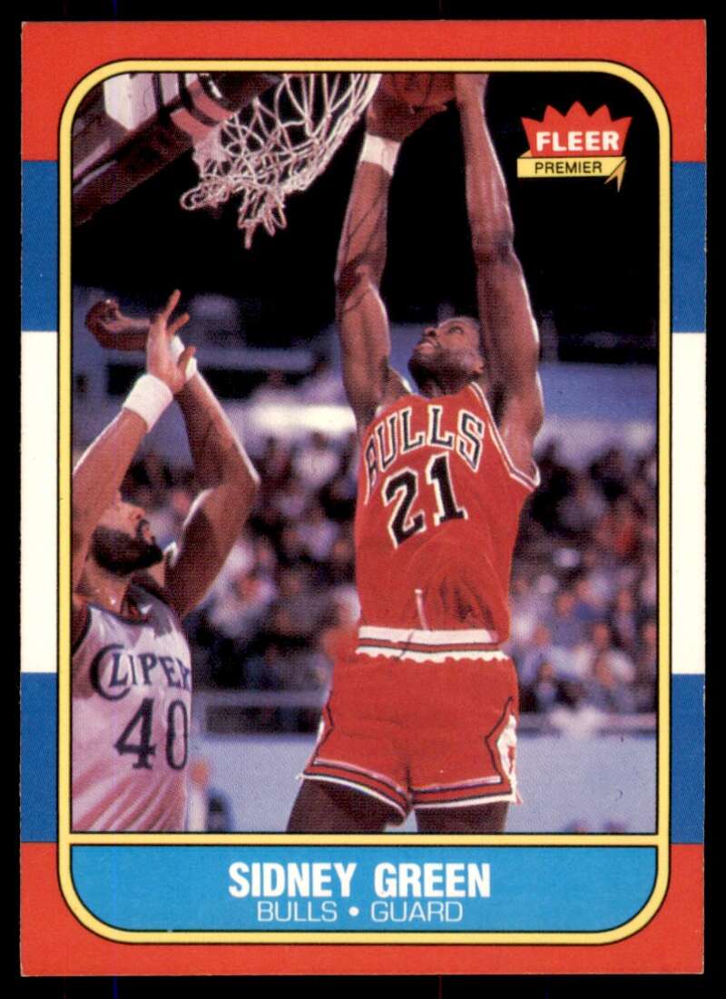 Sidney Green Card 1986-87 Fleer #40 Image 1